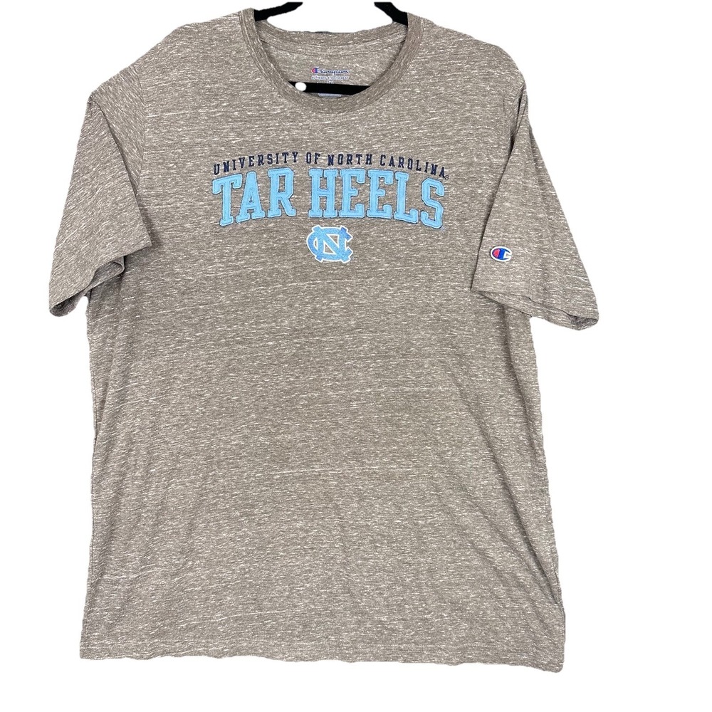 UNC Tar Heels Champion Brand Tri-Blend T-Shirt – 2XL  Athletic Fit Gray NCAA